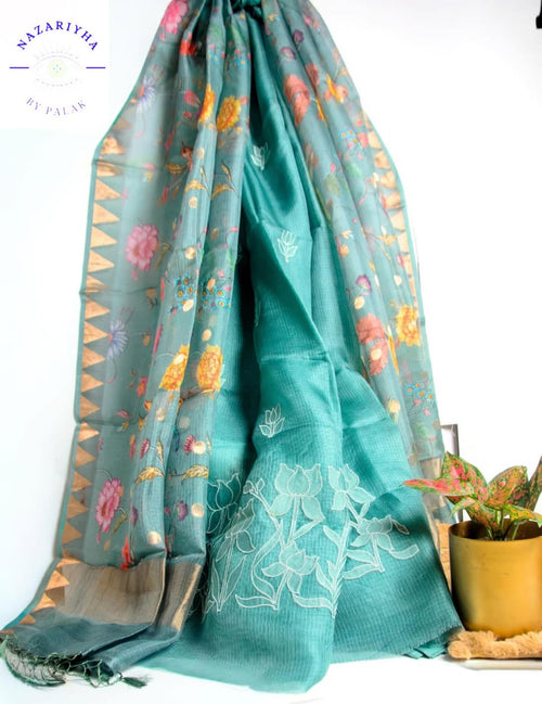 Green Appliqué Work